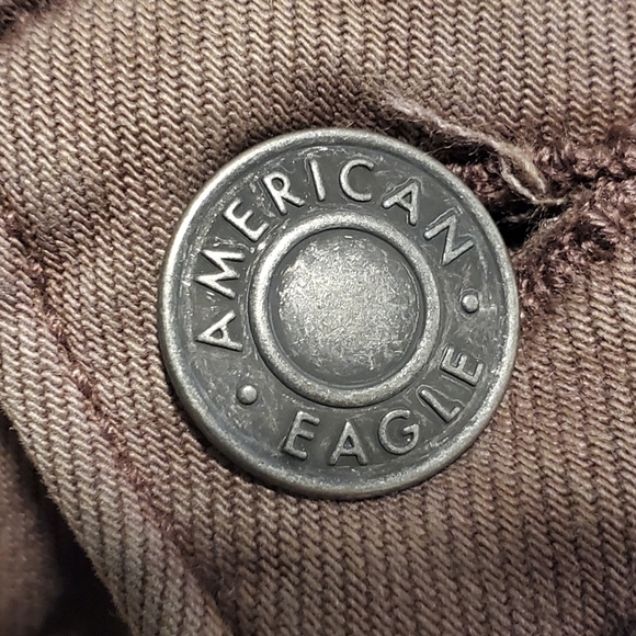 AMERICAN EAGLE | Brown Cargo High Rise Stretch Jeans in Size 10 Regular - Picture 5 of 12